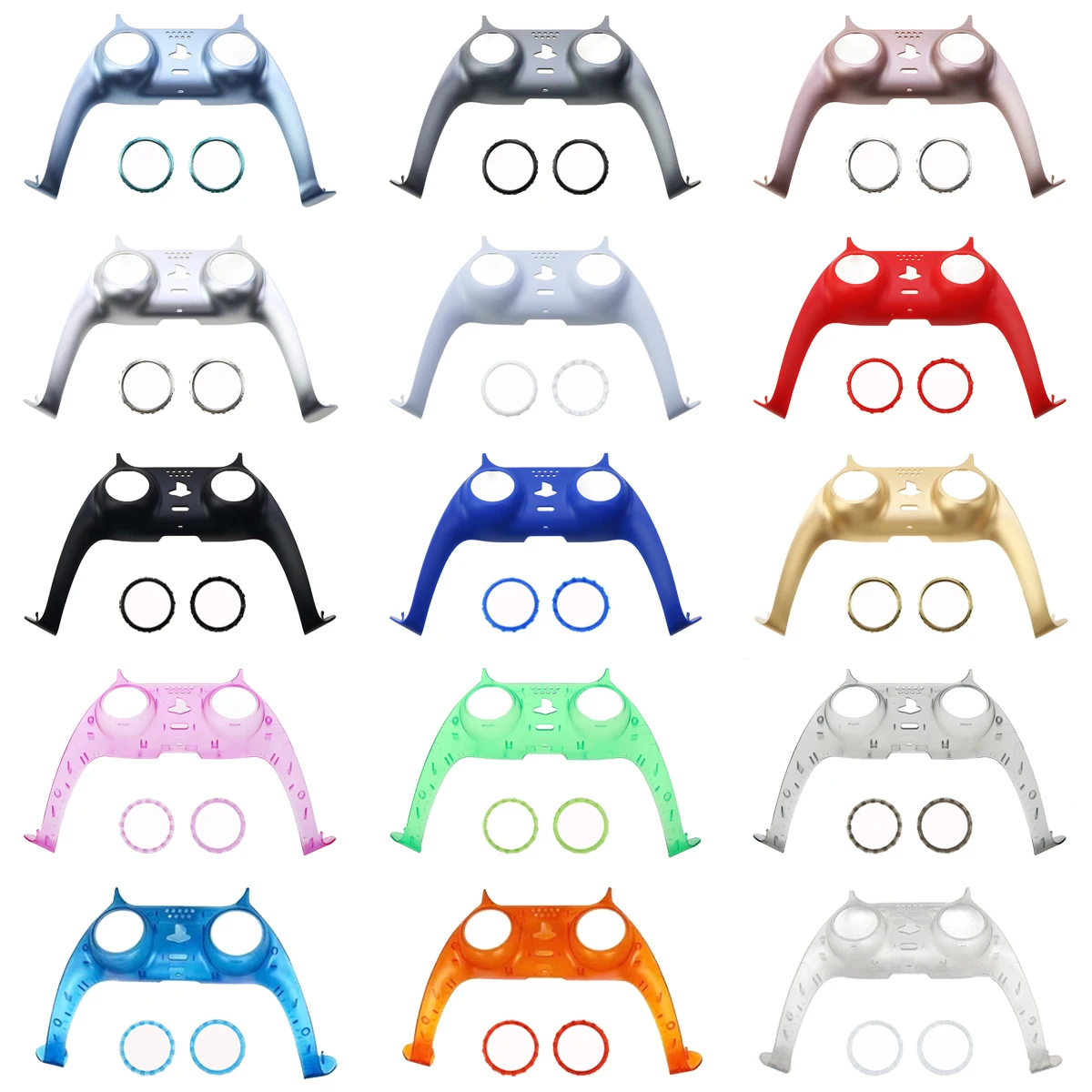 Hot Sale Controller Handle Front Middle Housing Shell Gamepad Decorative Strip Skin Case Cover Faceplate For Sony PS5