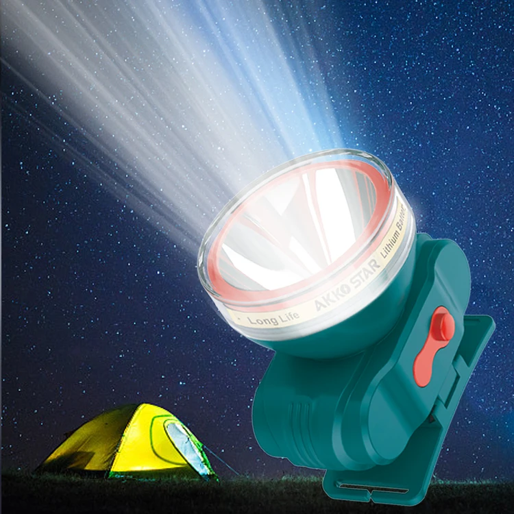 Водонепроницаемый светодиодный налобный фонарь AKKO STAR IP65 1200 мАч 3 Вт 6500 К