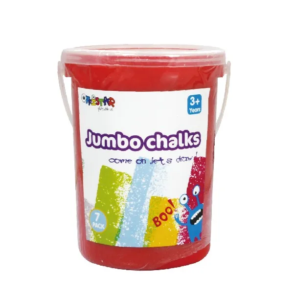 Factory price colorful sidewalk blackboard 36pk jumbo chalk for school use