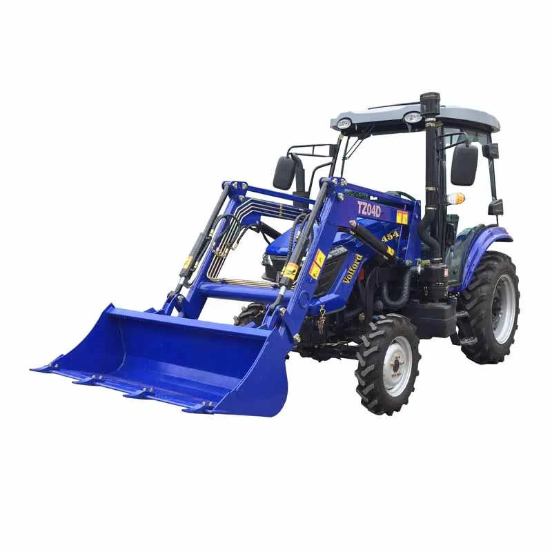 Farm tractor 45hp 4wd wheel tractors for agriculture  with CE certificate and front end loader