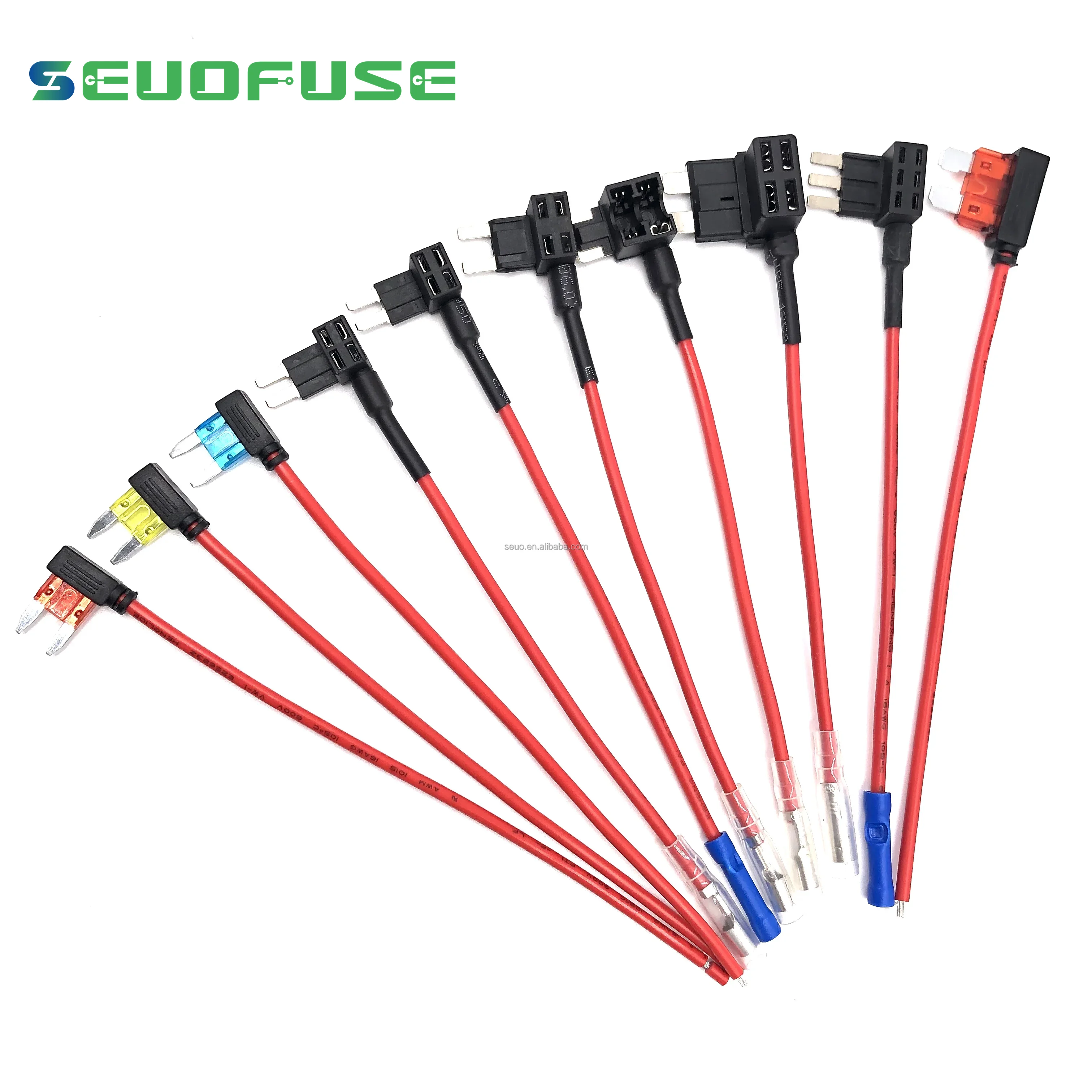 12V Car Add-a-Circuit Fuse Tap Mini with 1A-50A mini Fusibles Car Fuse Holder