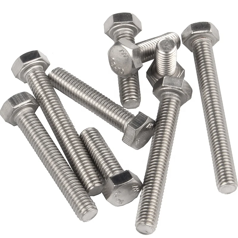 Manufacturing Wholesale Price Grade 8.8 Stainless Steel Hex Bolt and Nut Din931 Din933 Metric m9 m12 Hex Bolt 88