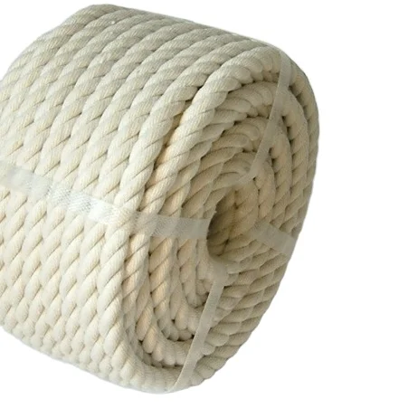 cotton rope twist braided cotton rope in natural color