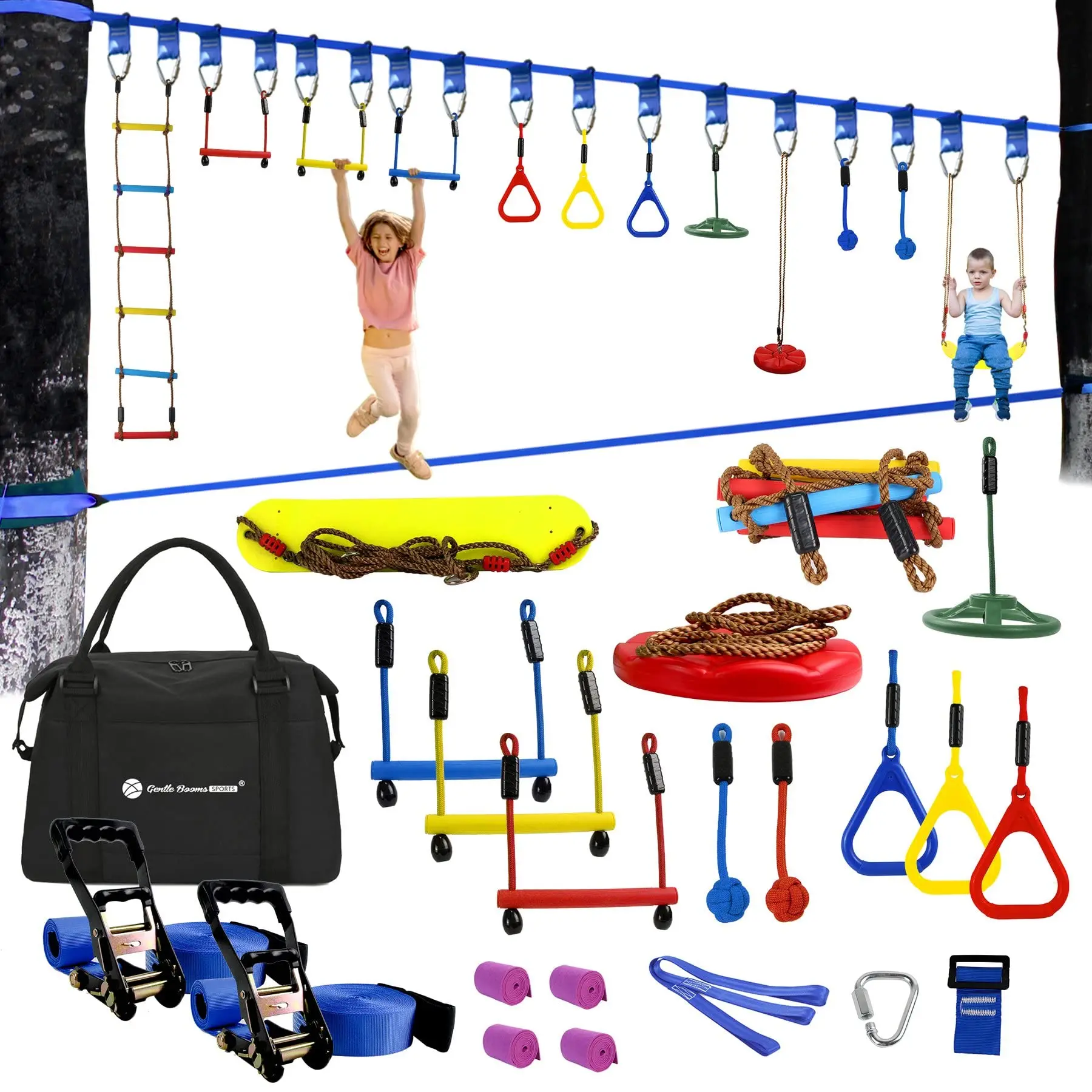 Monkey Bars Ninja Warrior Obstacle Course For Kids Backyard