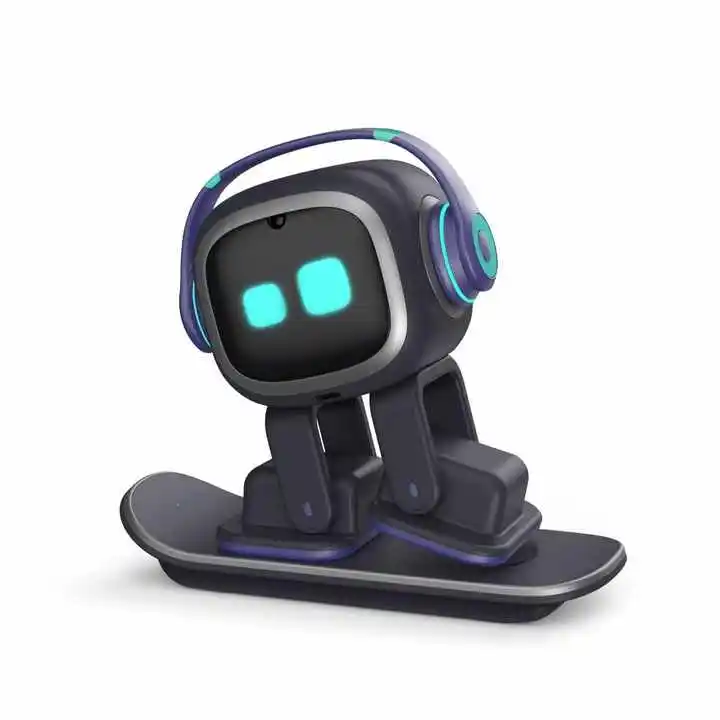 EMO Robot Smart AI Desktop Pet Robot With Alarm Clock Cute Intelligent EMO Go Home Toys For Kids