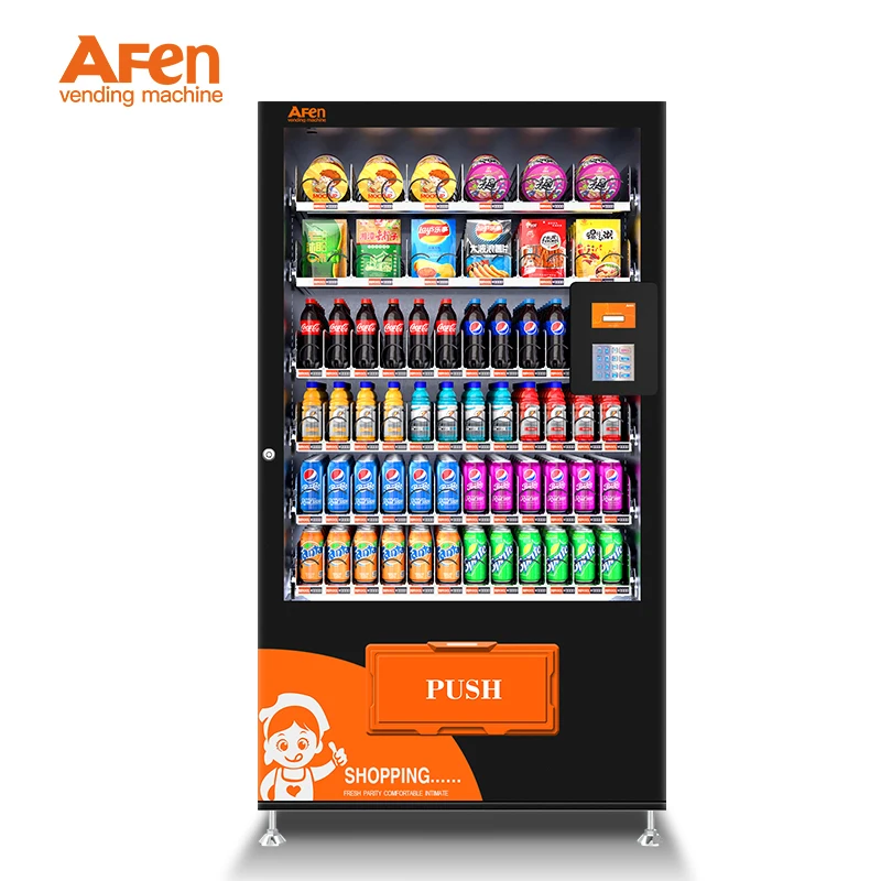 AFEN Factory Wholesale 3d Face Recognition Payment Vending Machine Small  Drinks And Snack Vending Machine In Malaysia