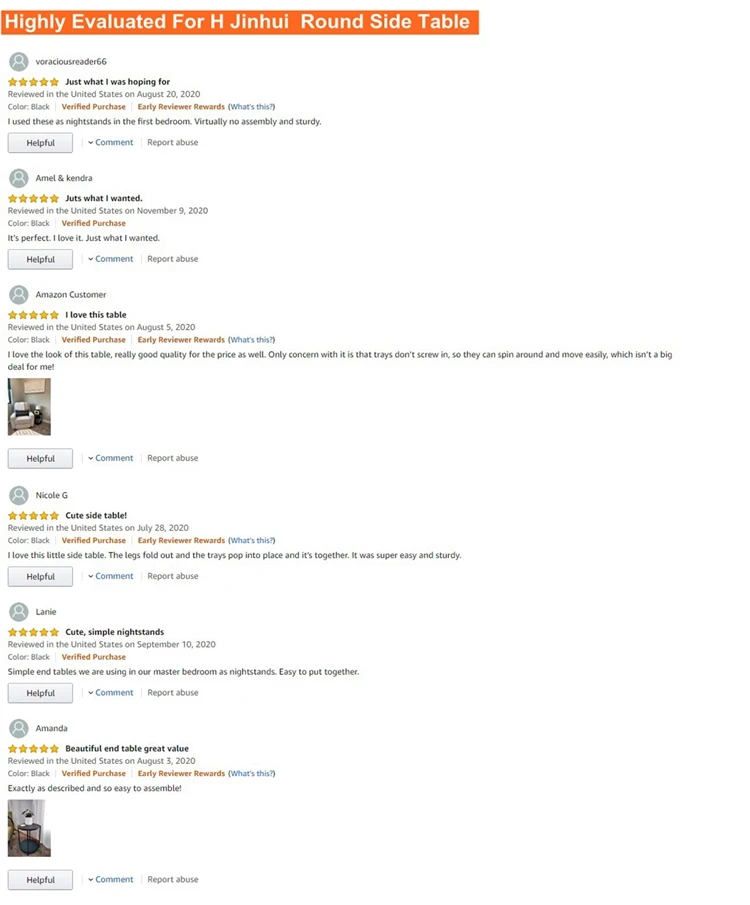 
Tray Metal End Table Round Side Sofa Table Gold Corner Coffee Snack Accent Table for Sofa Settee Bedroom Balcony and Office 