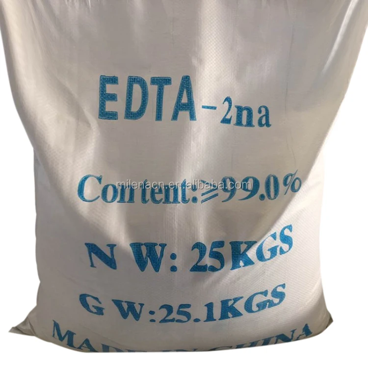 White Crystalline Powder EDTA 2Na EDTA 4Na 99% Ethylene Diamine Tetraacetic Acid  EDTA