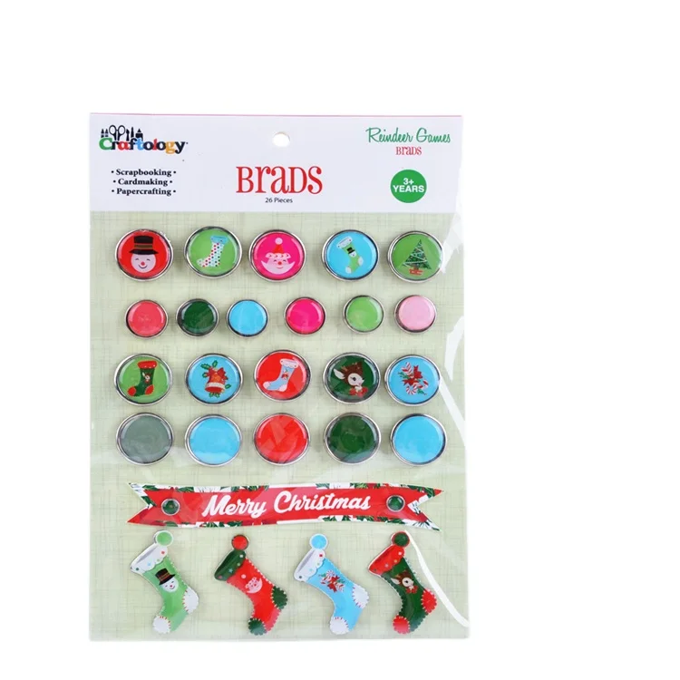 Hot Selling Good Use Paper Scrapbook craft Brads with High Quality