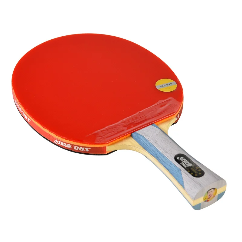 DHS 6-star Horizontal Vertical double-sided rubber professional PingPong Racket table tennis bat