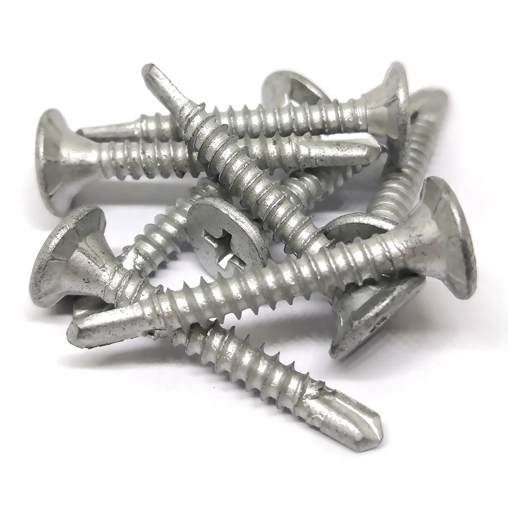 Ruspert Dacromet Finished Flat Head Self Drilling Screw for