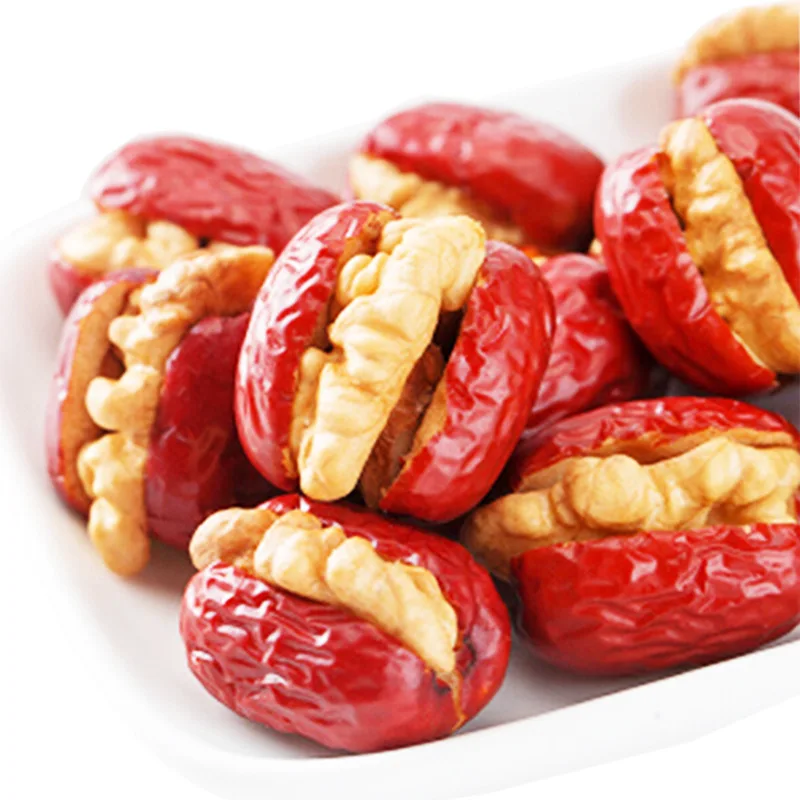 Organic Walnut Healthy Red Dates With Walnut Meats Jujube Fruit With Walnut
