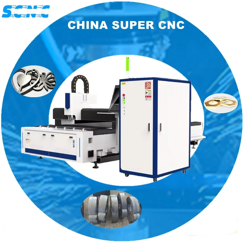 Supercnc горячая Распродажа открытый тип Высокоточный 3015 3000 Вт 3kw волоконно-лазерный станок для резки