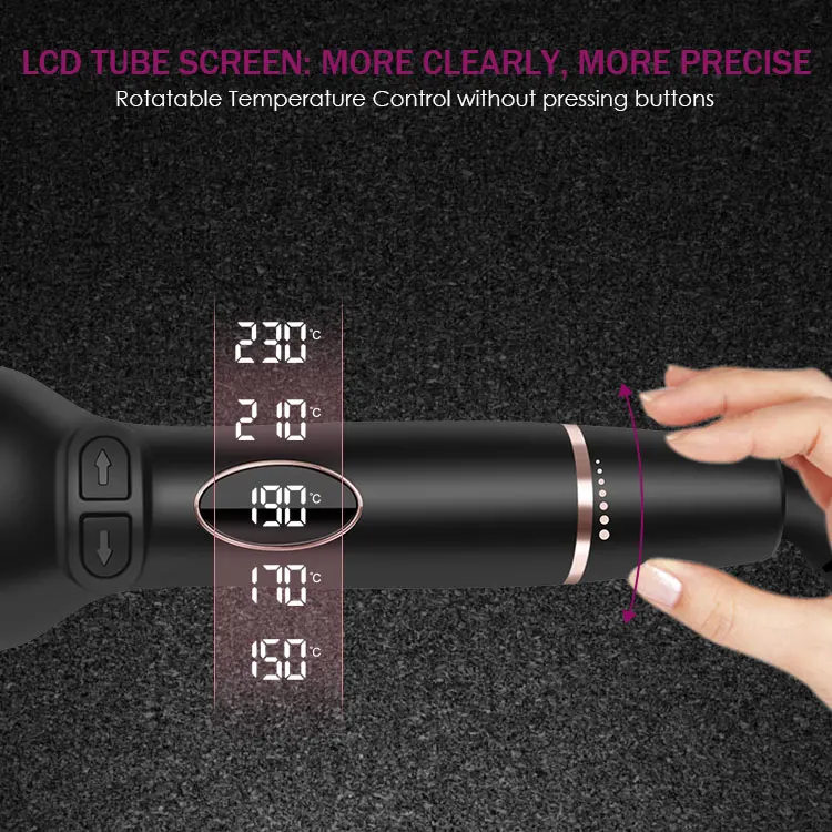 
Magic Rotating Spin LCD Automatic Hair Curler 