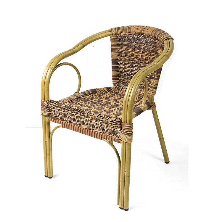High quality modern indoor outdoor restaurant dining rattan chairs