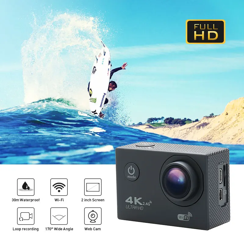  SJ400 портативная 4K Водонепроницаемая шлем wifi подводная