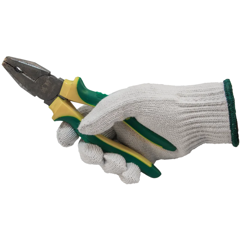 Дешевая производственная линия, Белые зимние теплые Плотные хлопковые рабочие перчатки