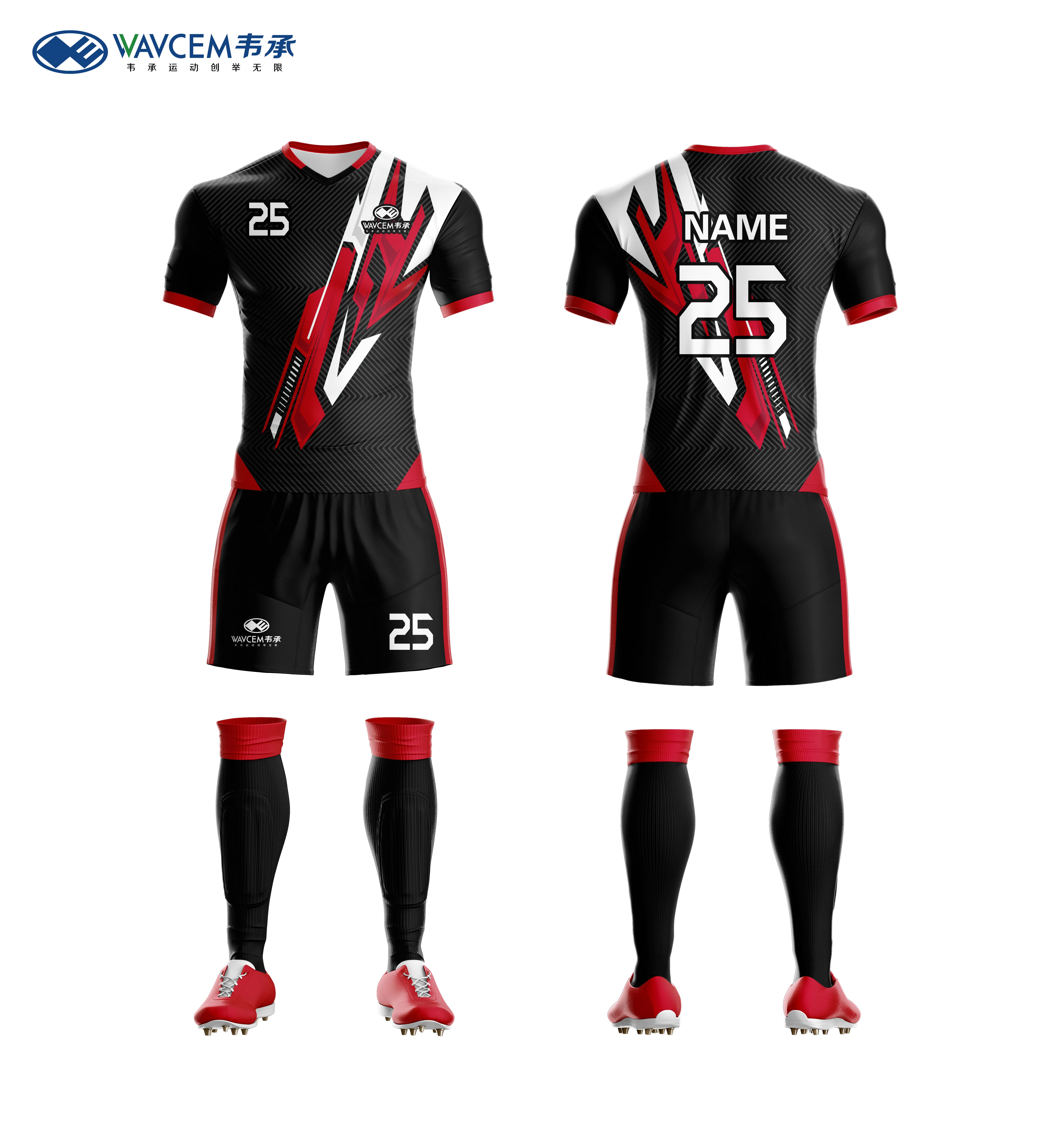 Custom Soccer Shirts Jersey Suit Boys New Style Full Sublimation Football Team Uniform Quick Dry Breathable Training Suit Print