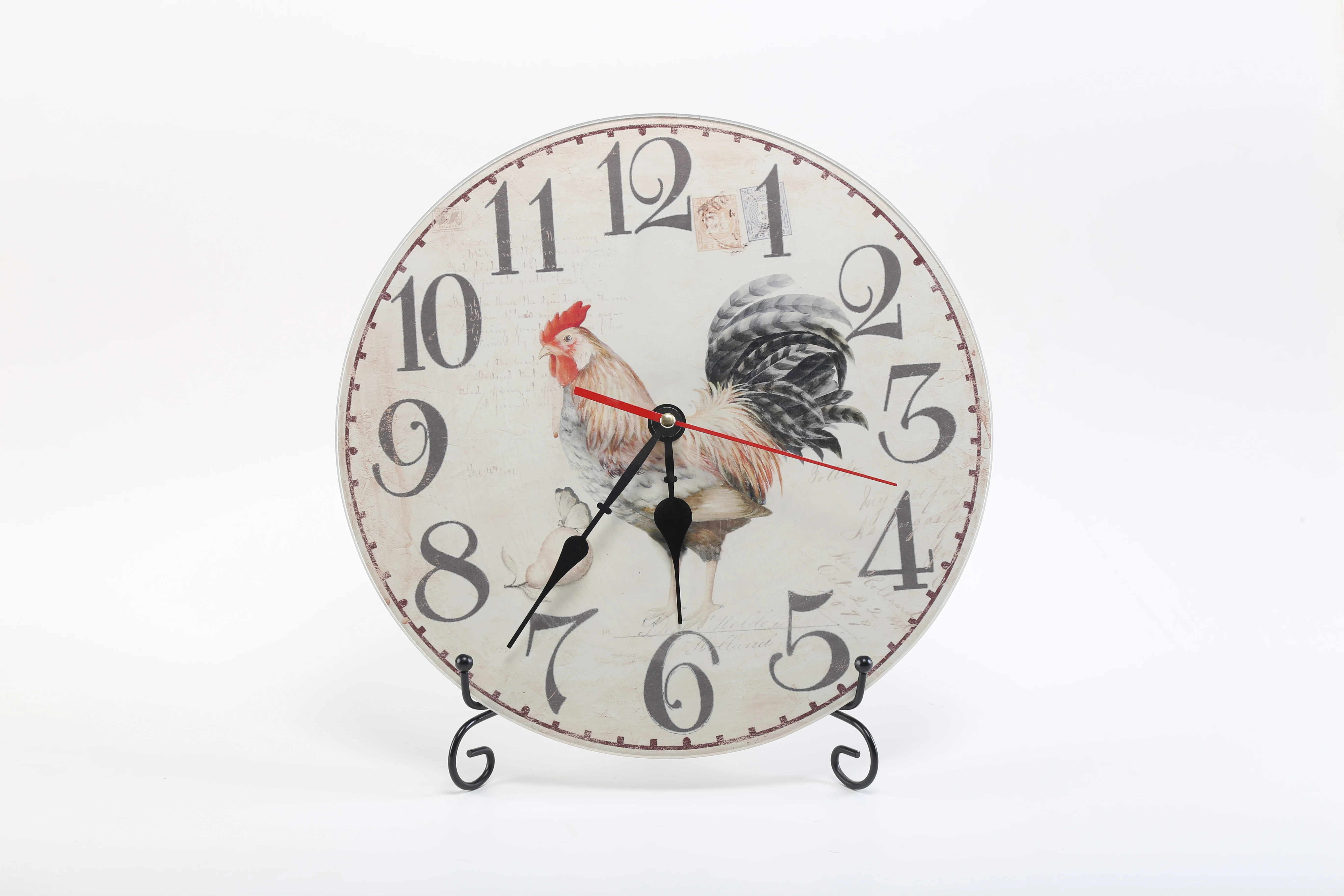 New Arrival Wall Clock Hot selling fashion decorative living room glass wall clock for home for wholesale