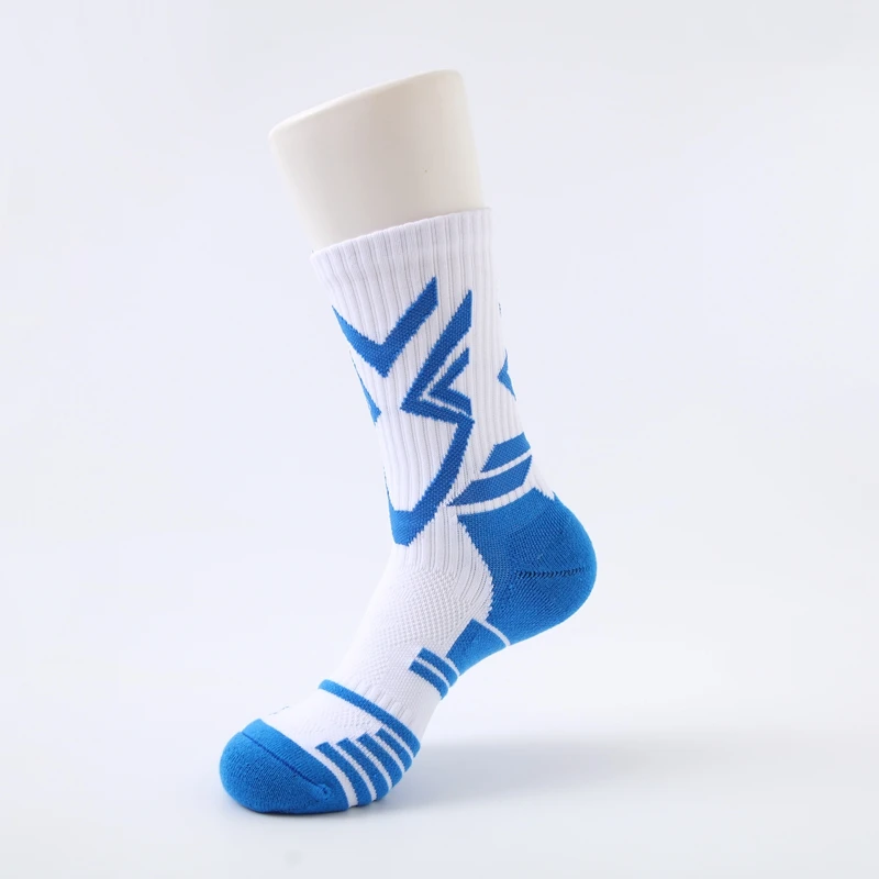 Super star professional basketball stockings elite thick sports socks non-slip durable skateboard stockings