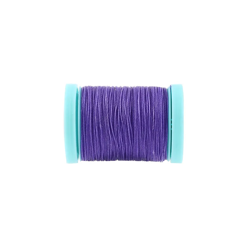 High strength factory online wholesale 0.35 0.4 0.5 0.65 0.8mm round wax thread for sewing leather