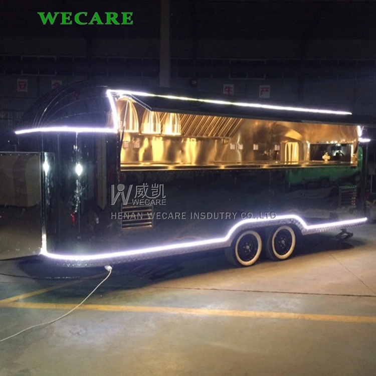  WECARE airstream прицеп для еды из нержавеющей стали мобильный магазин трейлера на