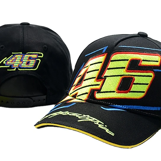 Hot ROSSI 46 CAPS, MOTO CAPS ,Hip Hop Cap For Men Topi ERA Gorras Bones women Fitted Hats