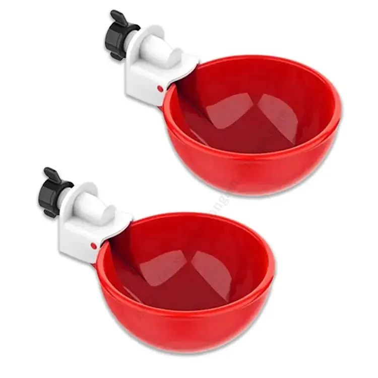 Orange Chicken Waterer Feeder Kit Poultry Feeders and Drinkers for Chickens,Ducks,Geese,Turkeys