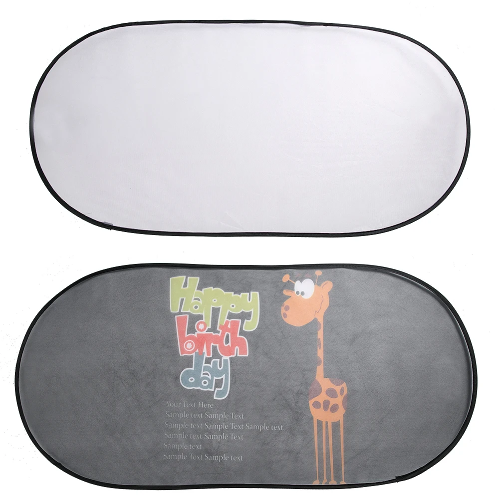 Sublimation Blank car awning customized foldable Sun Visor Car front rear window sunshade