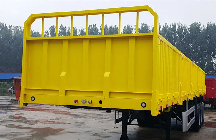 Высокое качество 40FT Фува 3 оси бортовой прицеп боковой стенки грузовой боковая стенка полуприцеп