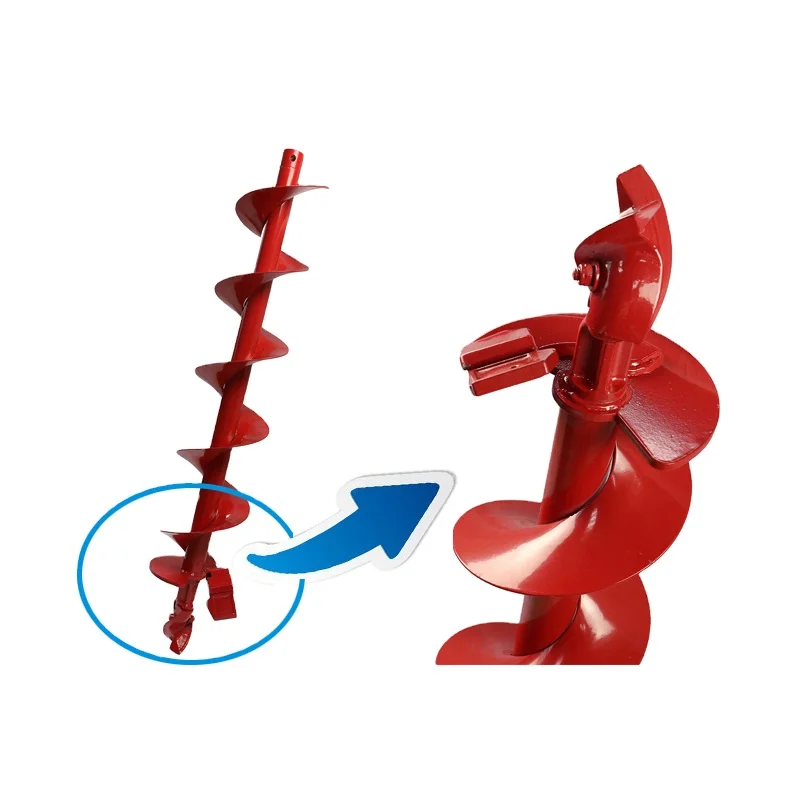 Tree planting digging machine auger spiral drill bit for earth drilling