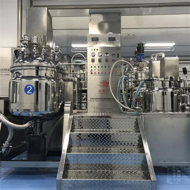 Factory direct sale oem customization wholesale cosmetic cream vacuum emulsifying mixer emulsifier mixer machine