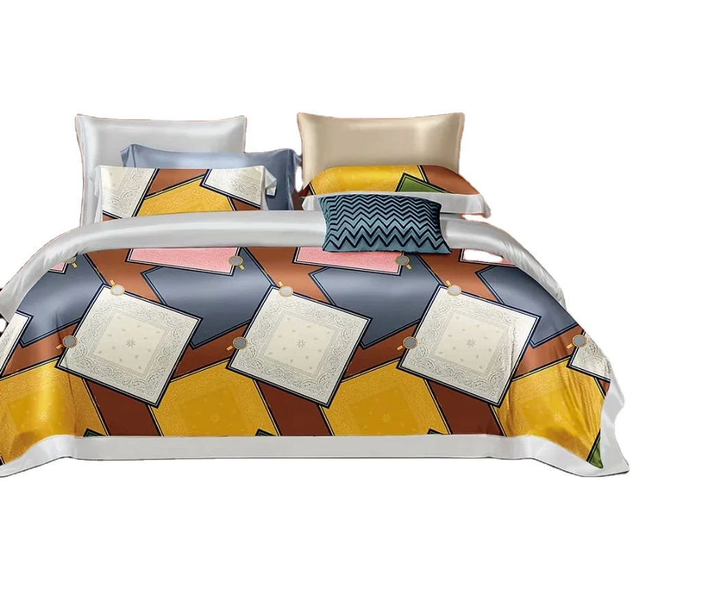 100% cotton bedsheet set customized designs cotton fabric wholesale cheaper factory price