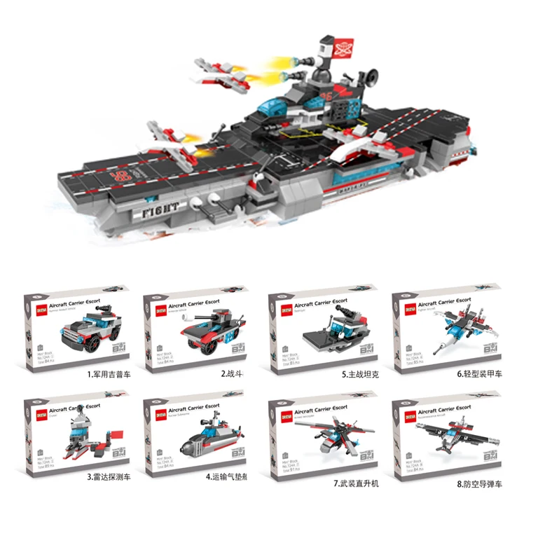 Building Block Capsule Toys Assorted Learning Building Riot Police&Helicopter Educational Assembling Construction Toys For Kids