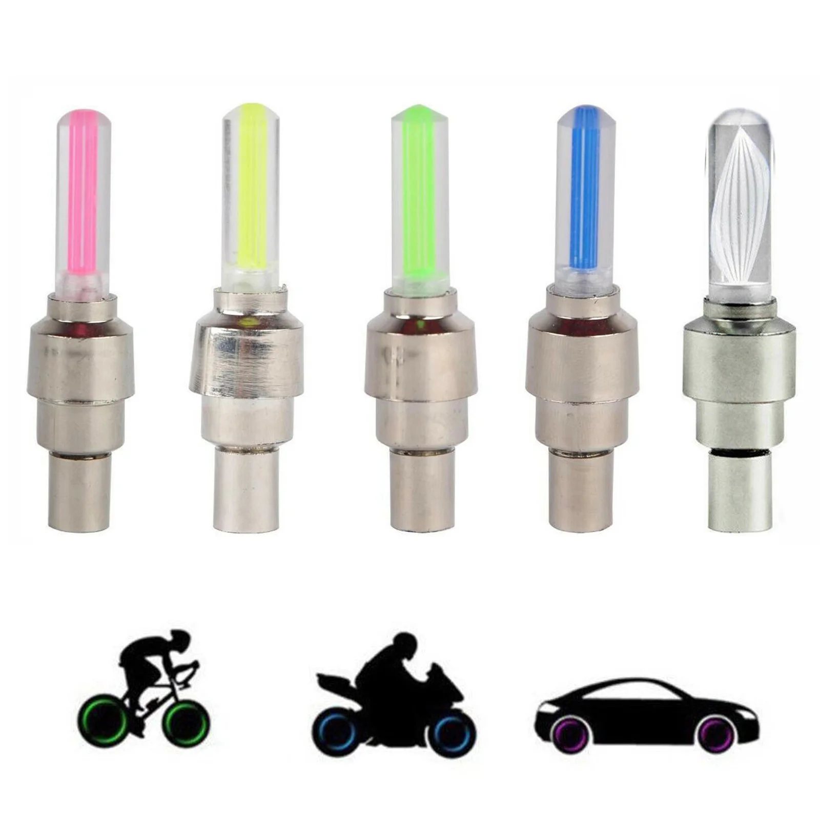 DROPSHIPPING Flashing Bike Tyre Valve Lights Waterproof LED Wheel Light For Car Bicycle Motorcycle