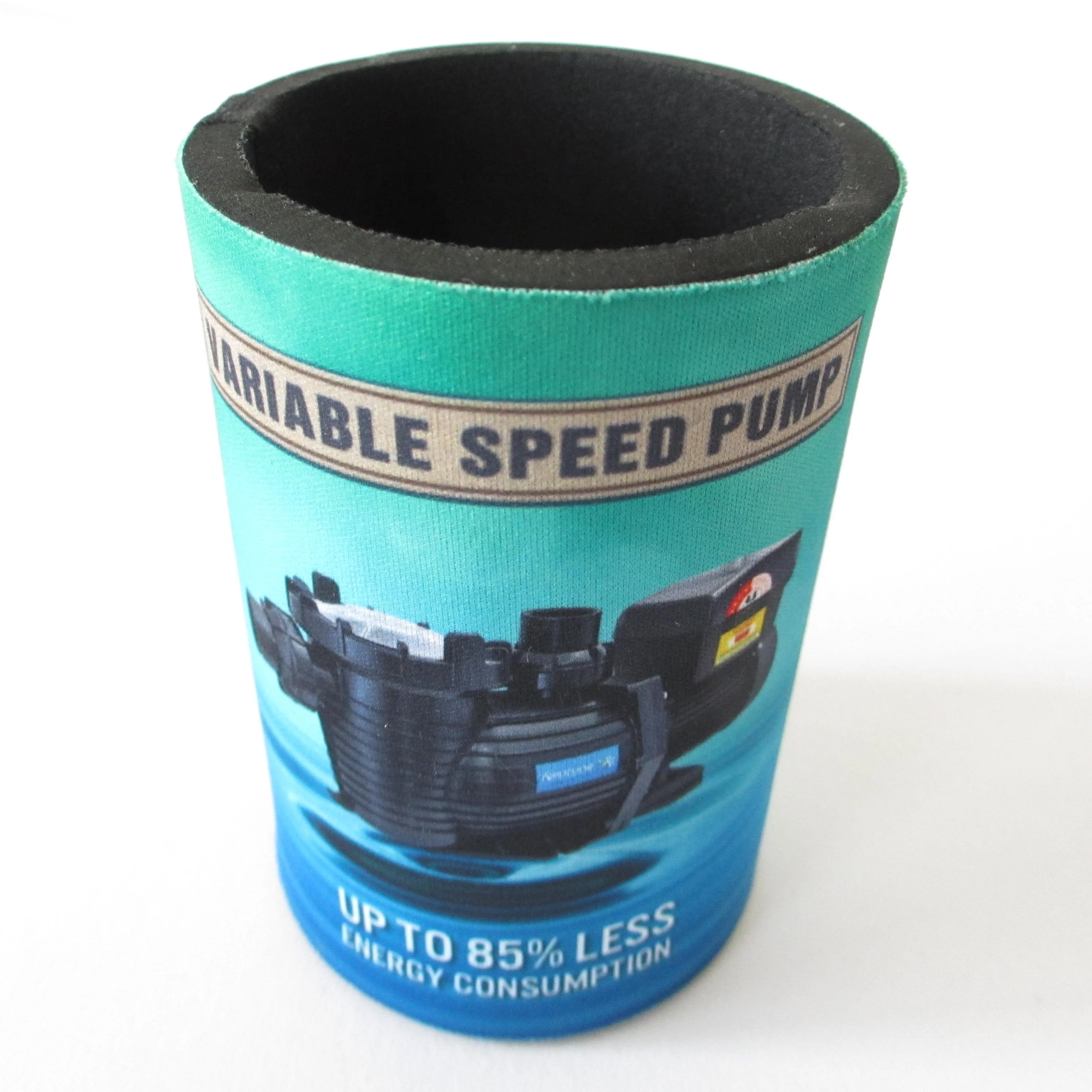 hot selling customized sublimation stubby holder with sealing by heated tape on the seam