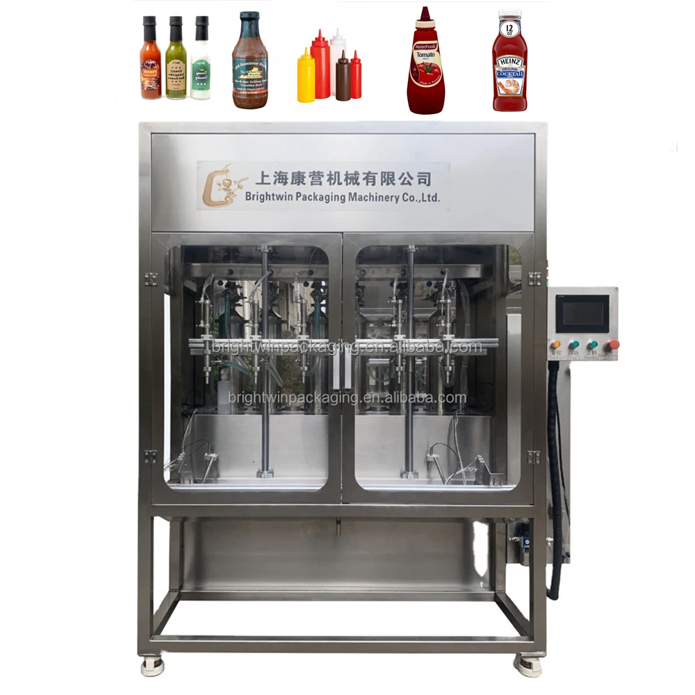 BRIGHTWIN Model 500ml bottles liquid pneumatic liquid machine for filling machine