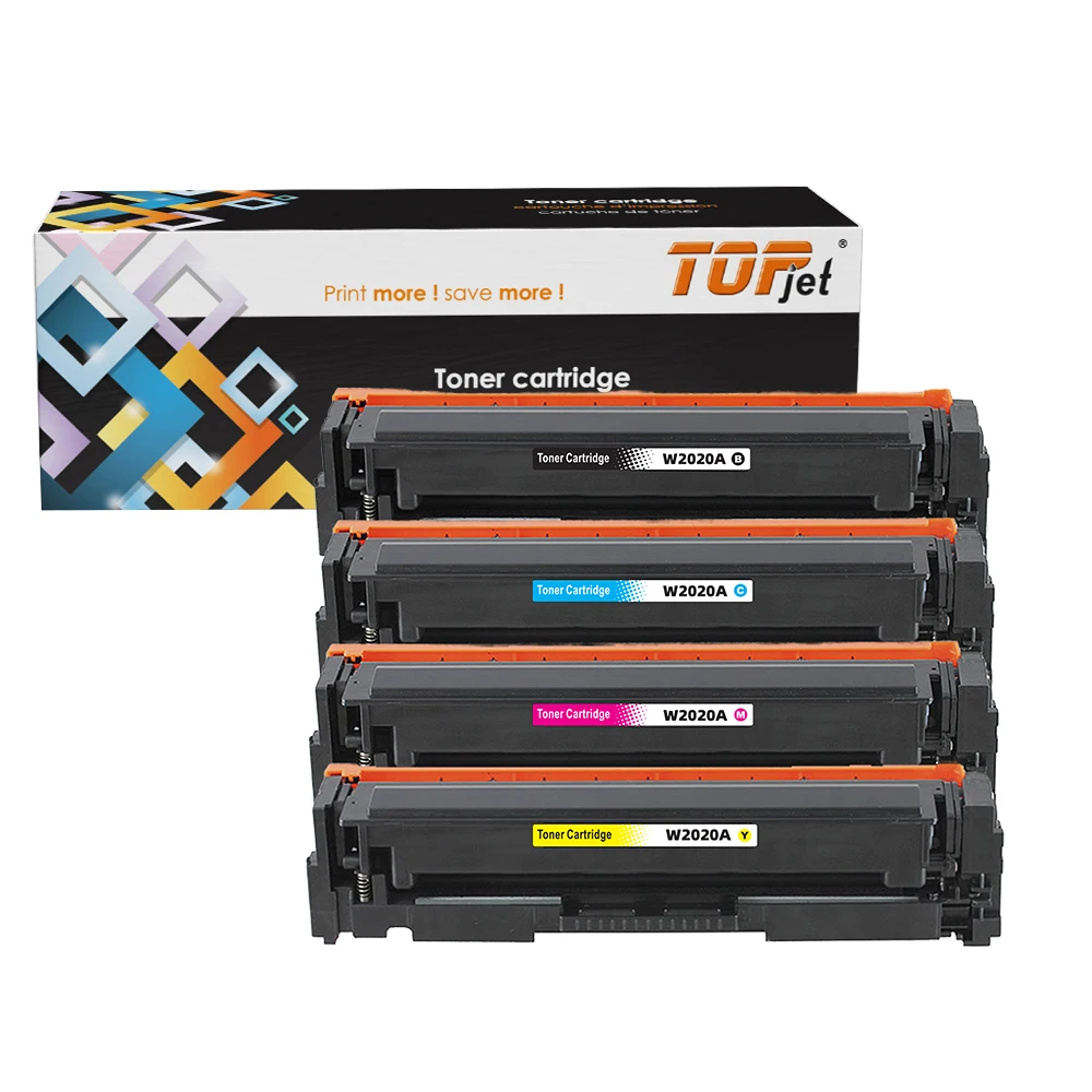 Topjet оптовая продажа картридж с тонером 414X 415X 416X 212X 210X 220X 230X 206X 207X чипом совместимый картриджем для принтера HP