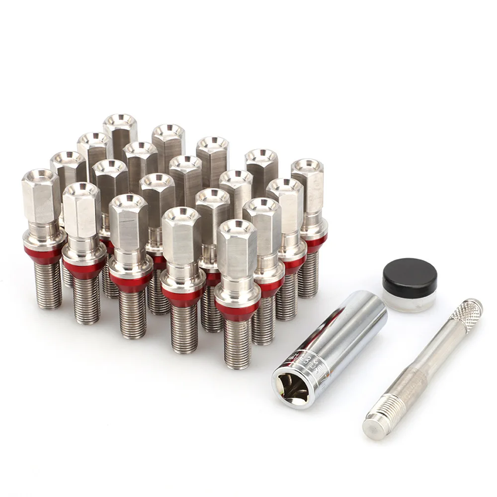 Wheel Nut Bolts Screw Taper lug bolt M14X1.5 Forged Modified Wheel Bolt With 403 Ball Head Universal