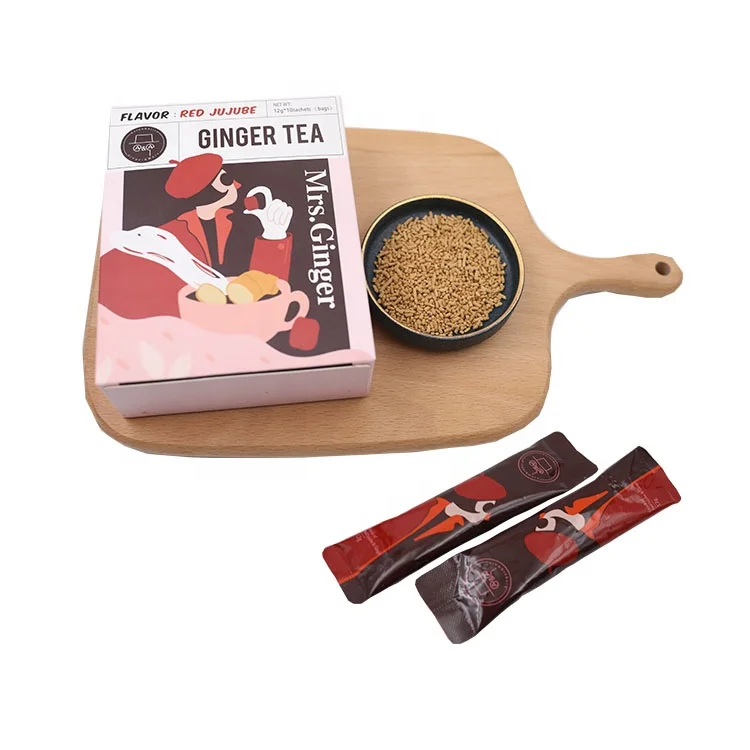 fresh red jujube ginger tea bag benefits professional solid drinking beverage