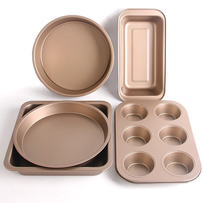 Customized Nonstick Stainless Carbon Steel Oven Safe Cake Cookie Pizza Bread Pan Bakeware Tools Kitchen Molds Bakeware Set