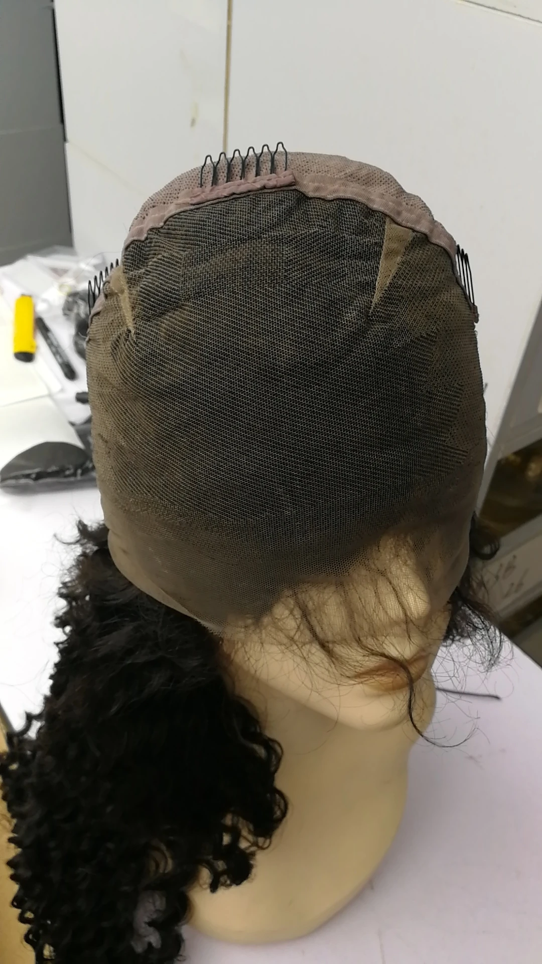 Quality assurance long human hair full lace wig in stock