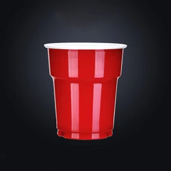 eco friendly PP disposable mini red party/milk tea plastic juice water cups manufacturer