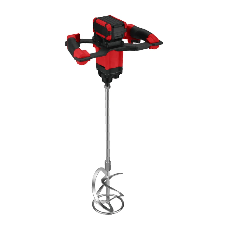 Industrial Lithium Battery Cordless Hand Paint Mixer Power Agitator Tools Electric Automatic Portable Cement Blender