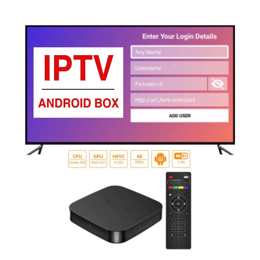 Android TV Box IPTV Subscription 4k Full HD Reseller Panel Free Trial IPTV M3U Poland Smart IPTV for Firestick