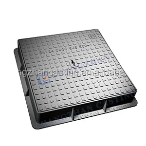 Casting manhole cover D400 600mm square manhole cover with ring
