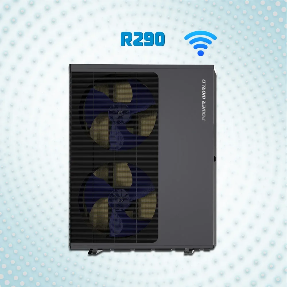 Popular r290 EVI heated heated pumping home metal cabinet outdoor heat pump 18kw vrf water heater system