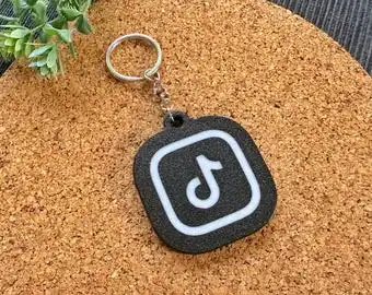 Рекламные пользовательские брелки для ключей NFC Instagram Logo Keychain 3D печатная тег сканирования социальных сетей создателей контента и