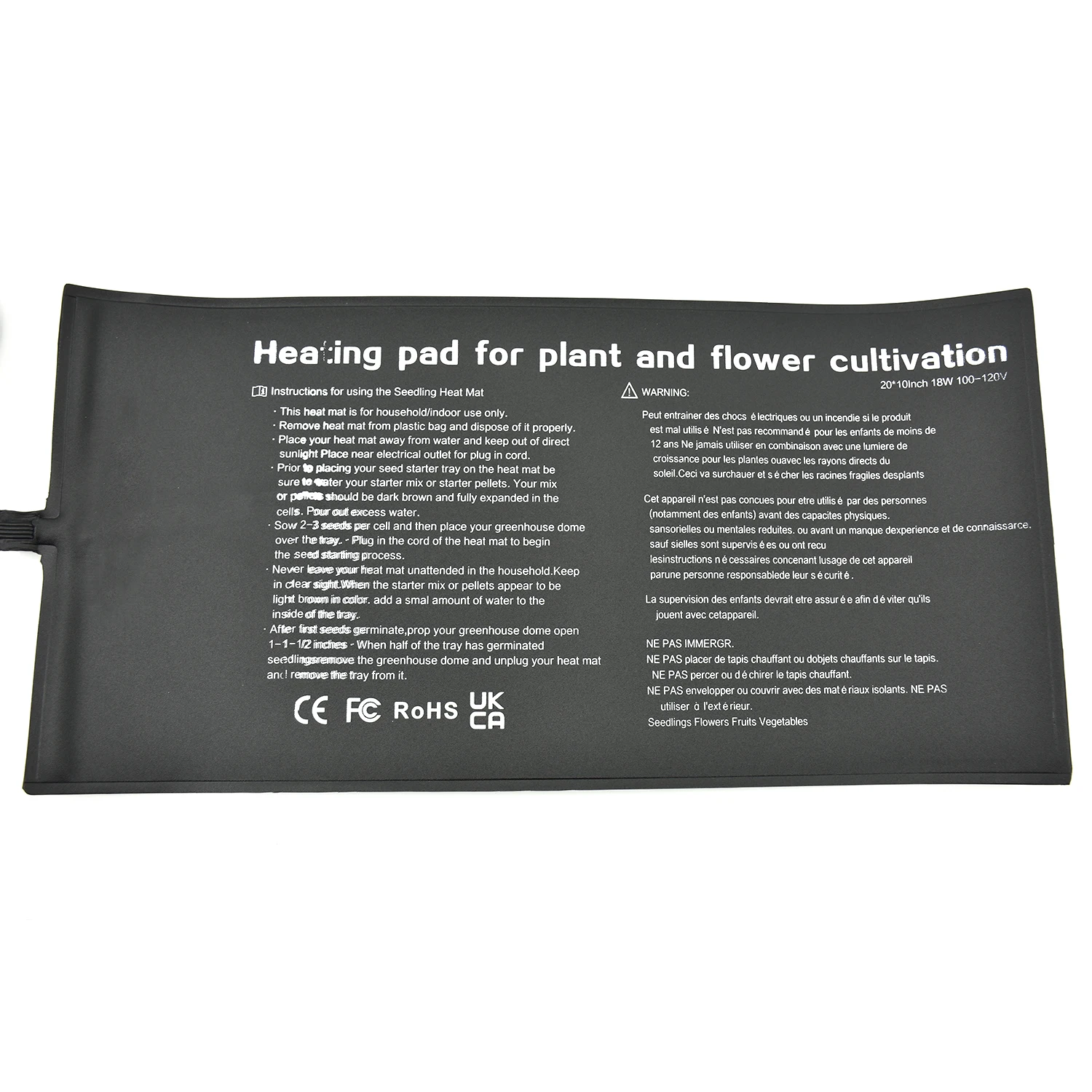 Plants & Flowers Seed Germination Home Garden Planting Heat Mat Propagation  Electric Plant Heating Pad