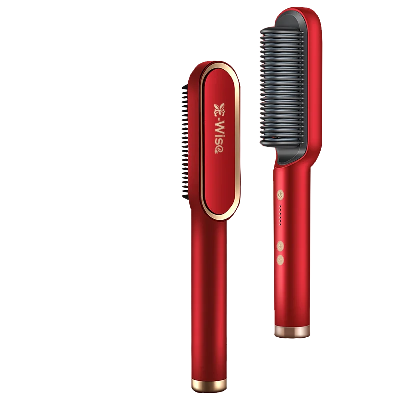 New Private Label Electric Hot Comb Hair Brush Fer a Lisser Hot Air Pick Hair Dryer Stijltang Fast Hair Straightener